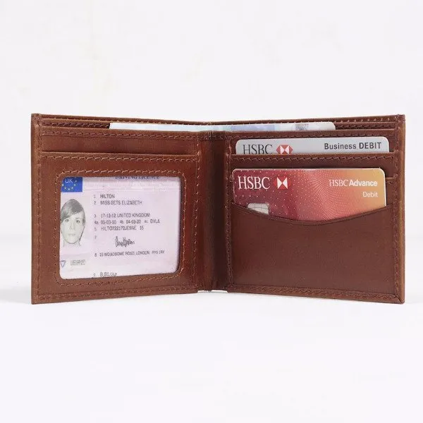 Leather Wallet with Message and Photo Card