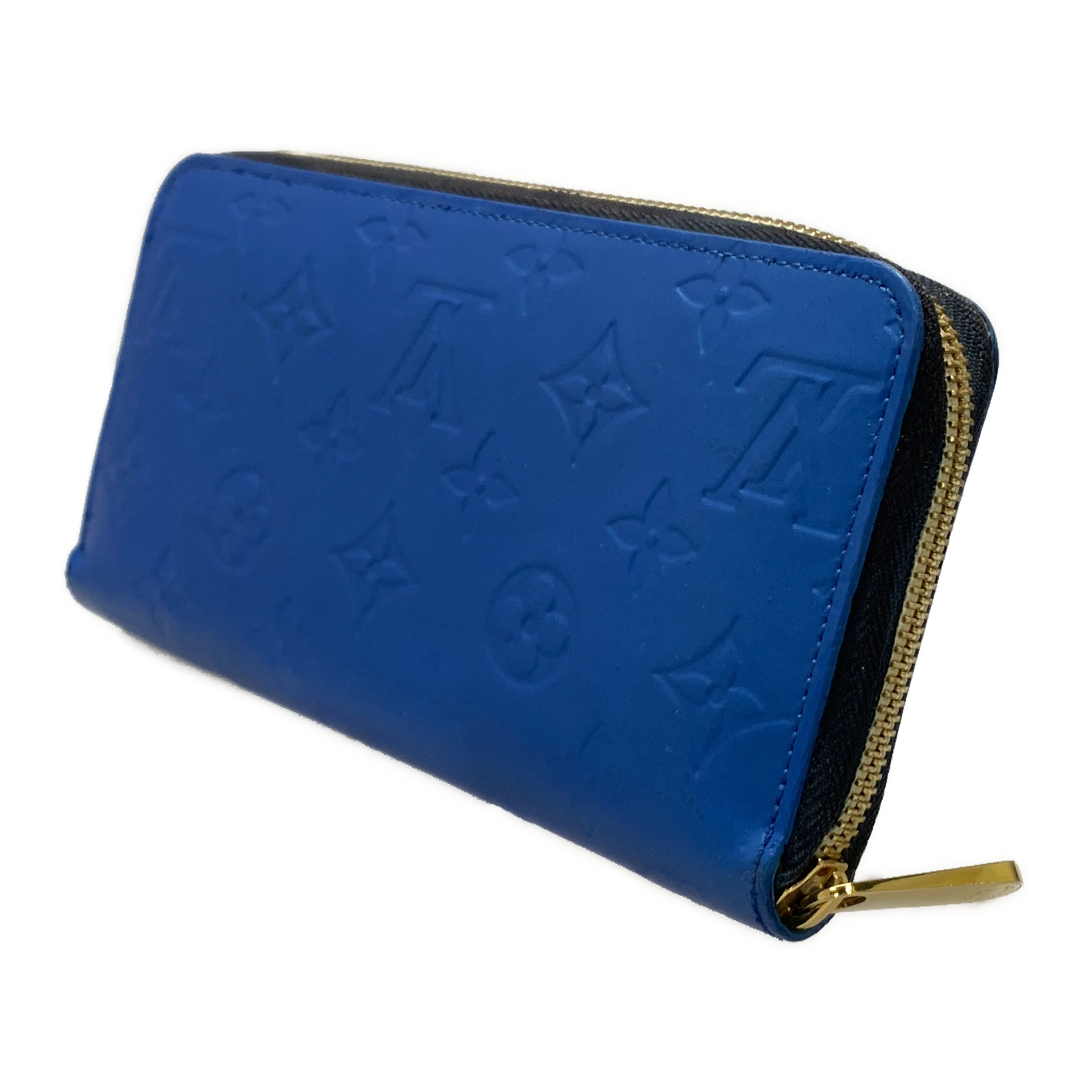 #LOUIS VUITTON/Long Wallet/BLU/PVC/Monogram/Vernis