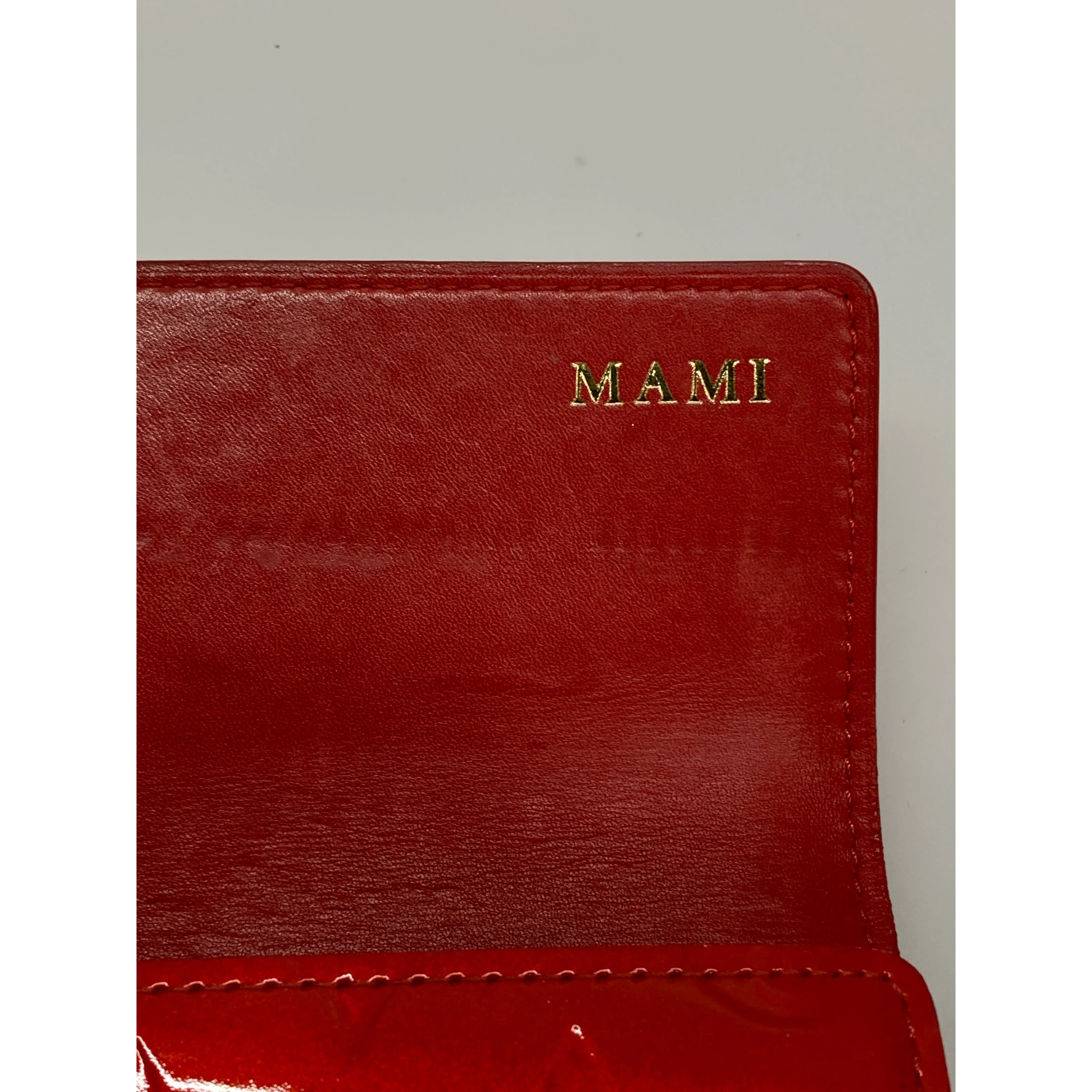 #LOUIS VUITTON/POCHETTE PORTE MONNAIE CREDIT_MONOGRAM VERNIS/Long Wallet/RED/Enamel