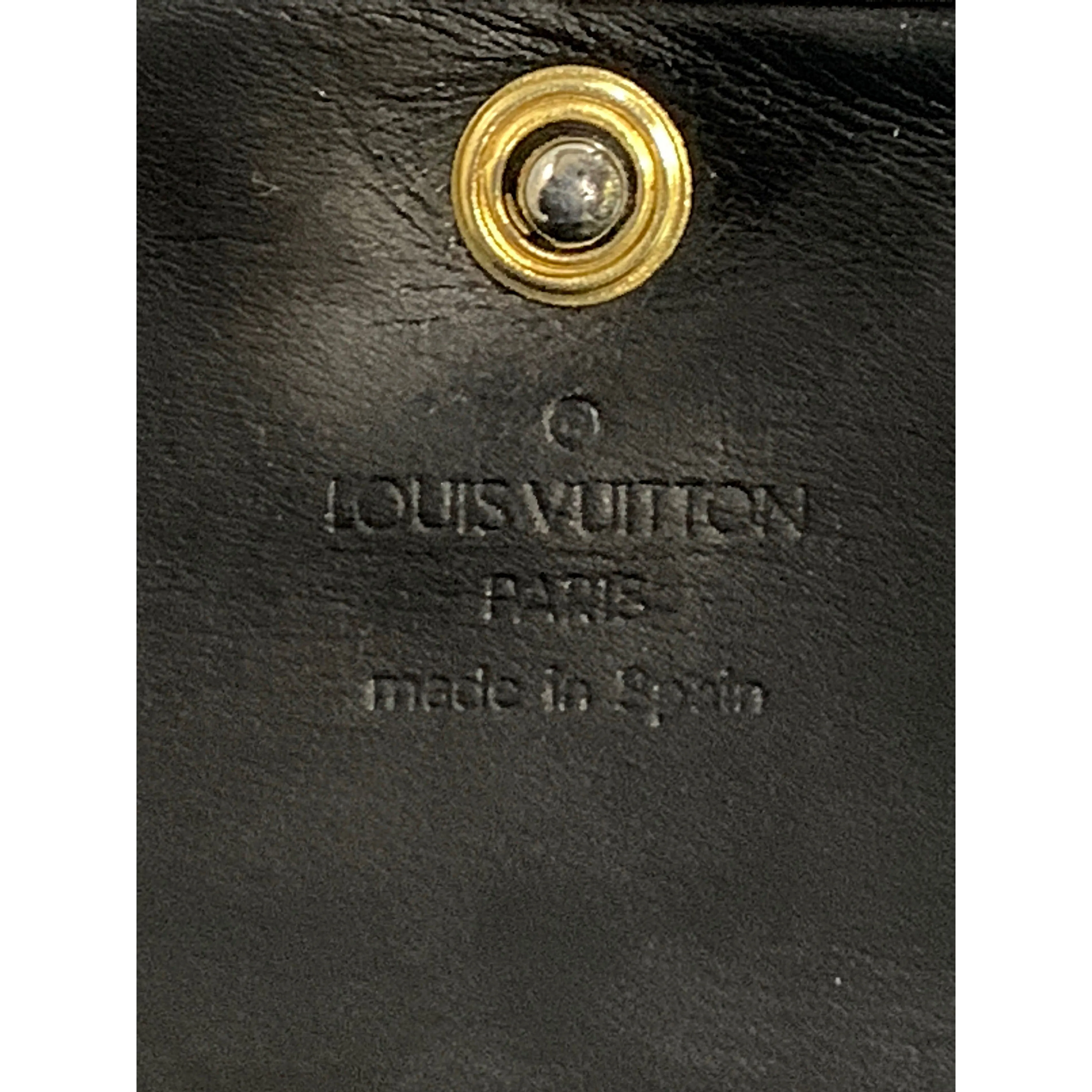 #LOUIS VUITTON/PORTEFEUILLE INTERNATIONAL_EPI/Long Wallet/BLK/Leather/M63722