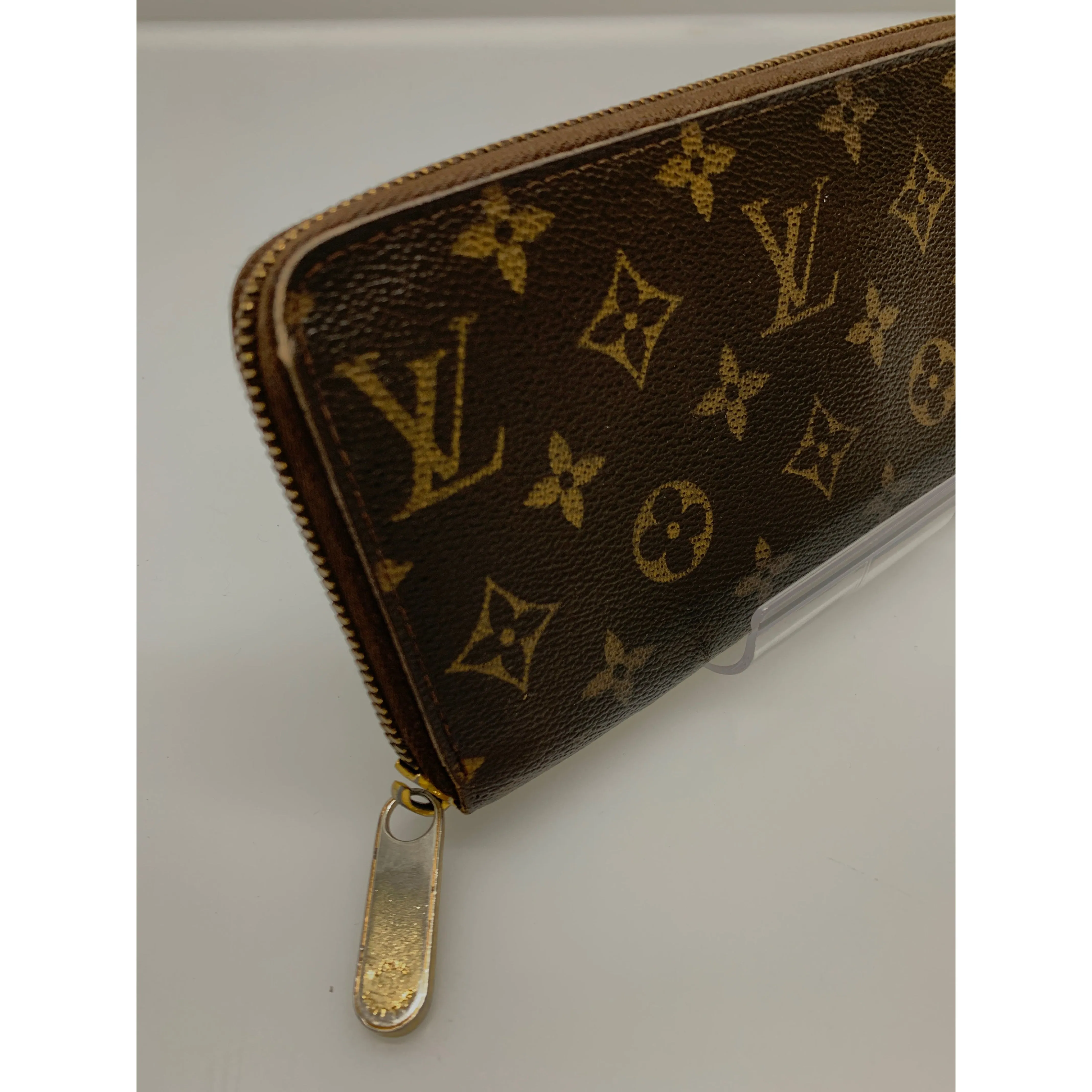 #LOUIS VUITTON/ZIPPY WALLET_MONOGRAM CANVAS/Long Wallet/BRW/PVC