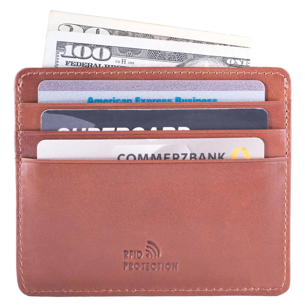 Minimalist Ultra Slim Leather Card Wallet