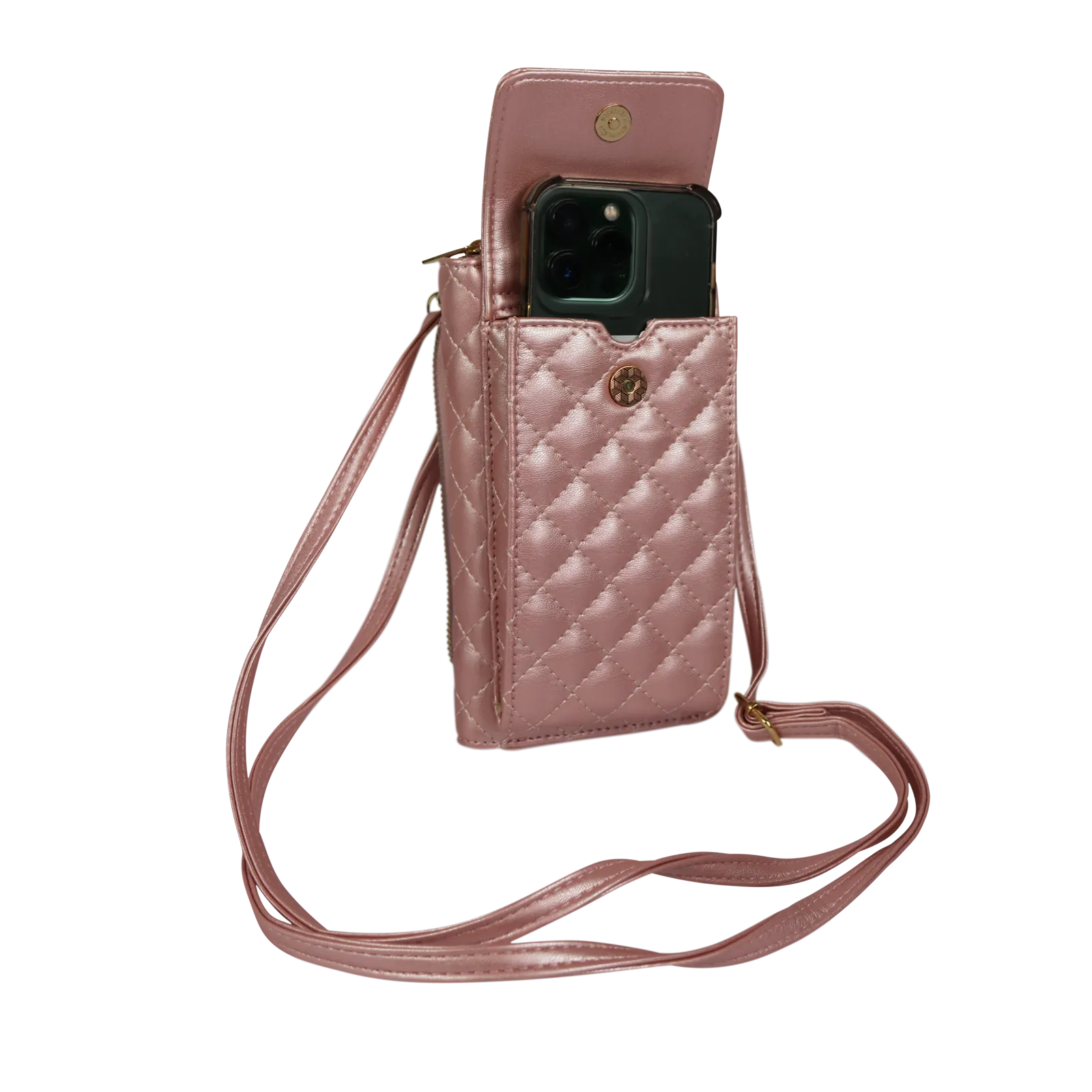 Mr Phone Crossbody- Rose Quartz