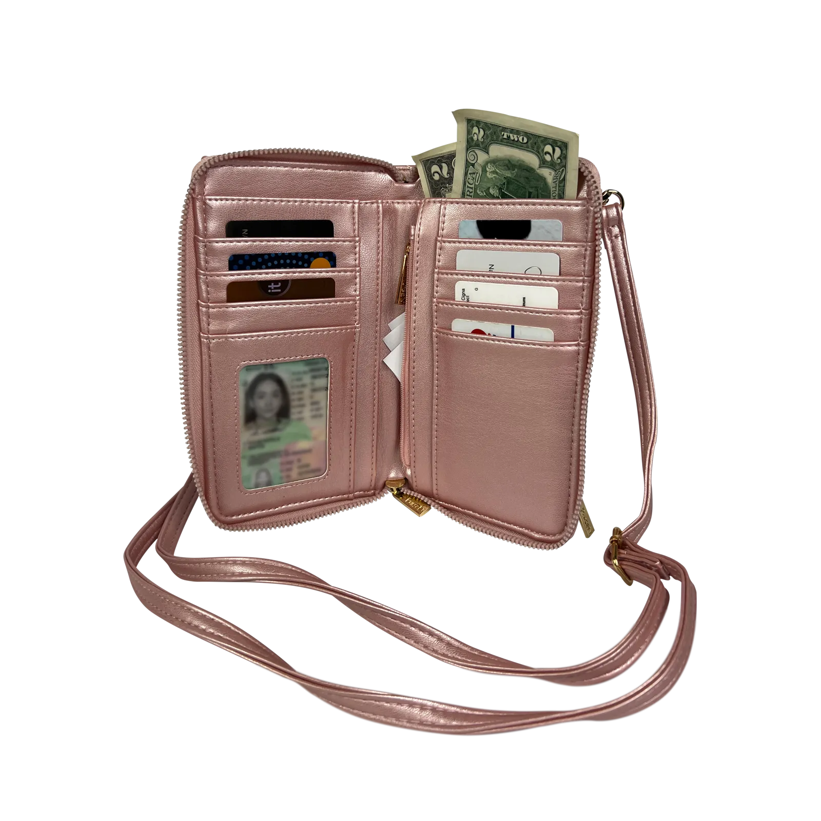 Mr Phone Crossbody- Rose Quartz