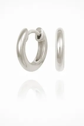 Omega Small Hoops - Silver