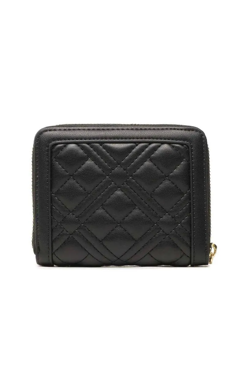 Portafoglio Quilted Pu - Nero