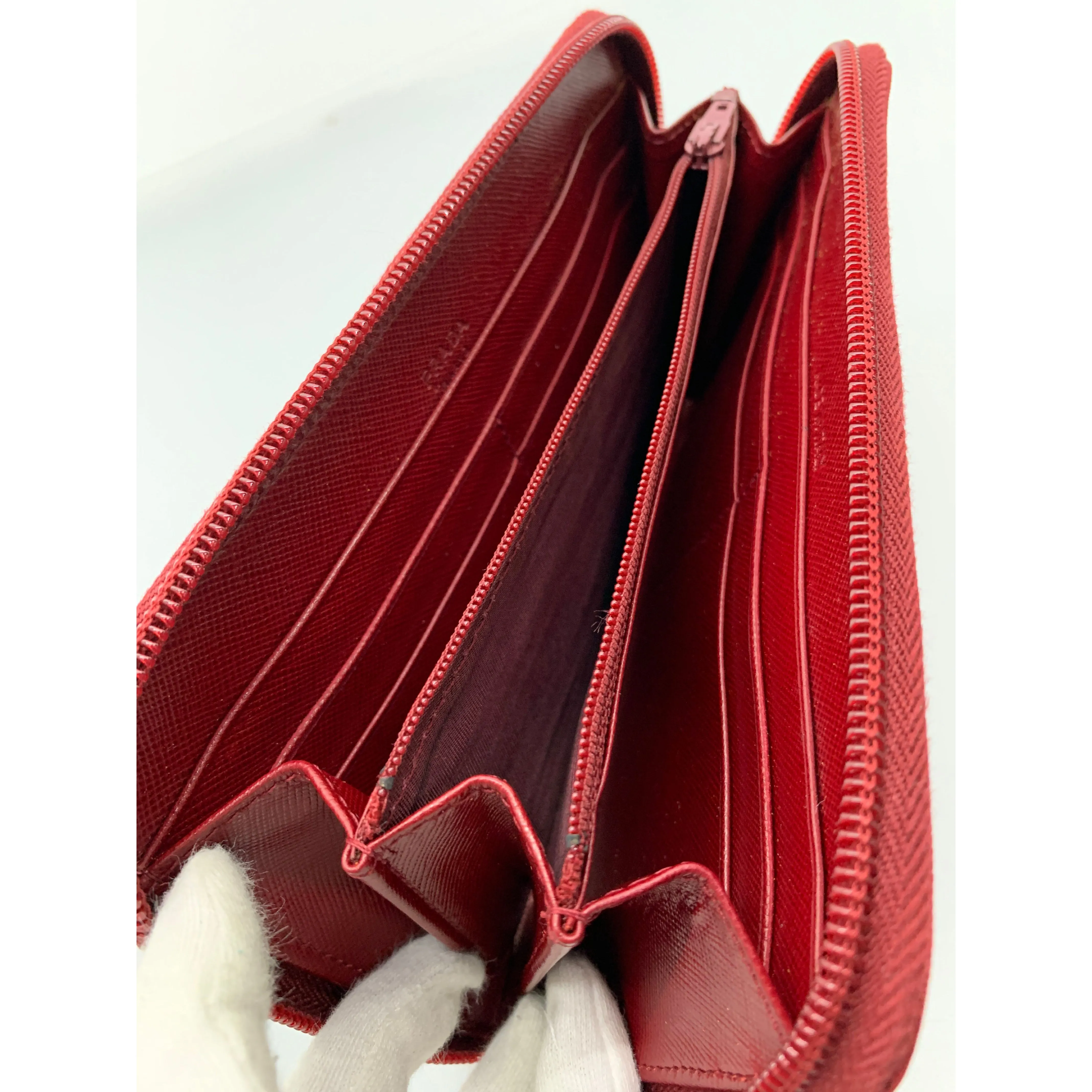 #PRADA/Long Wallet/BRD/Nylon/Plain