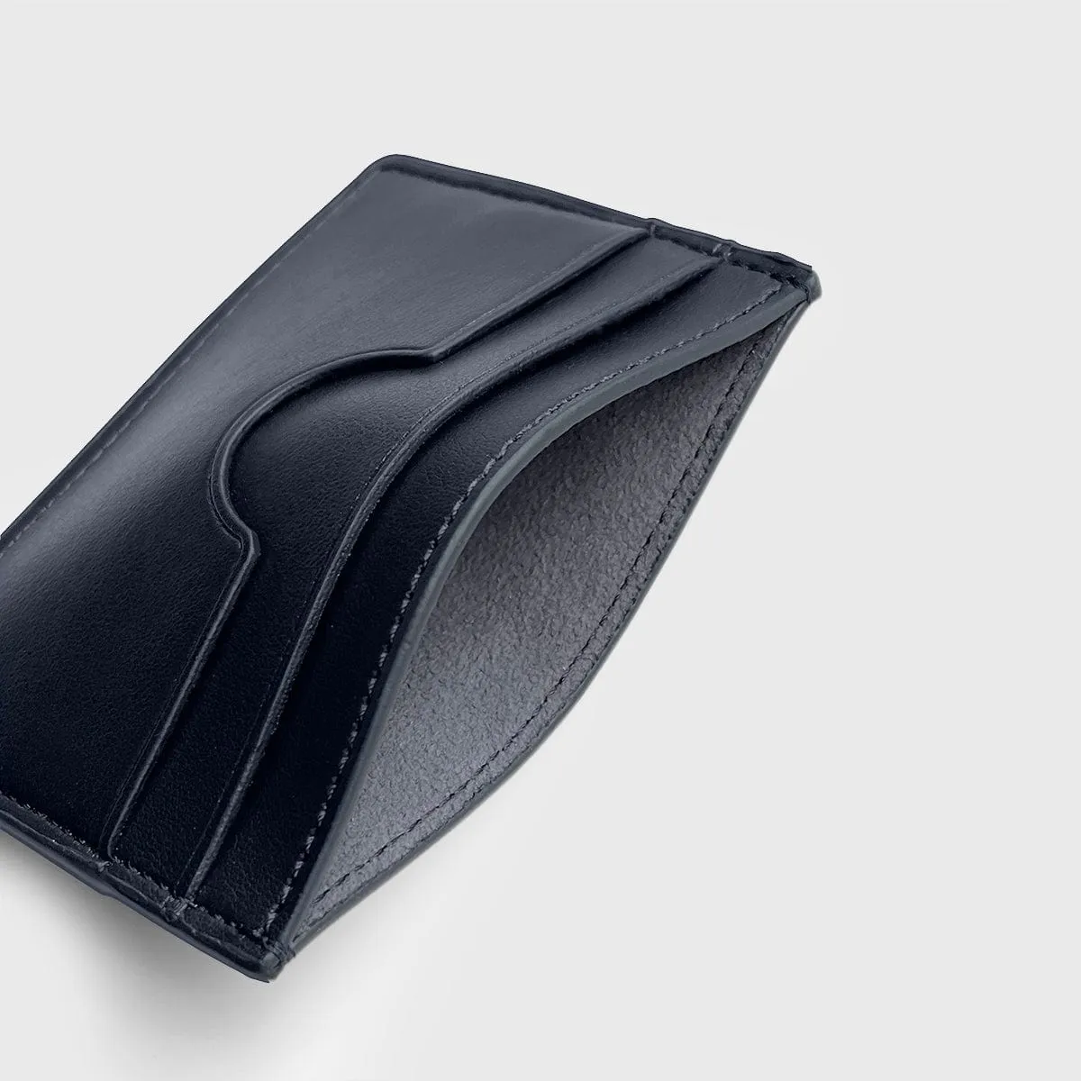 Premium Slim Apple Leather Vegan Cardholder | Coastal Blue