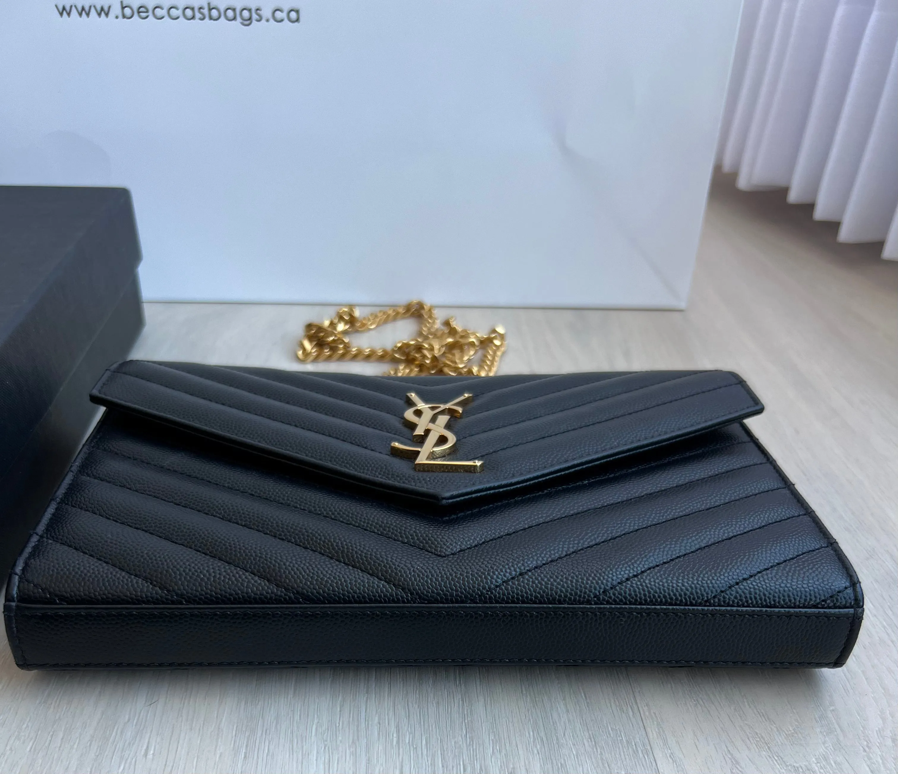 Saint Laurent Large Wallet On Chain