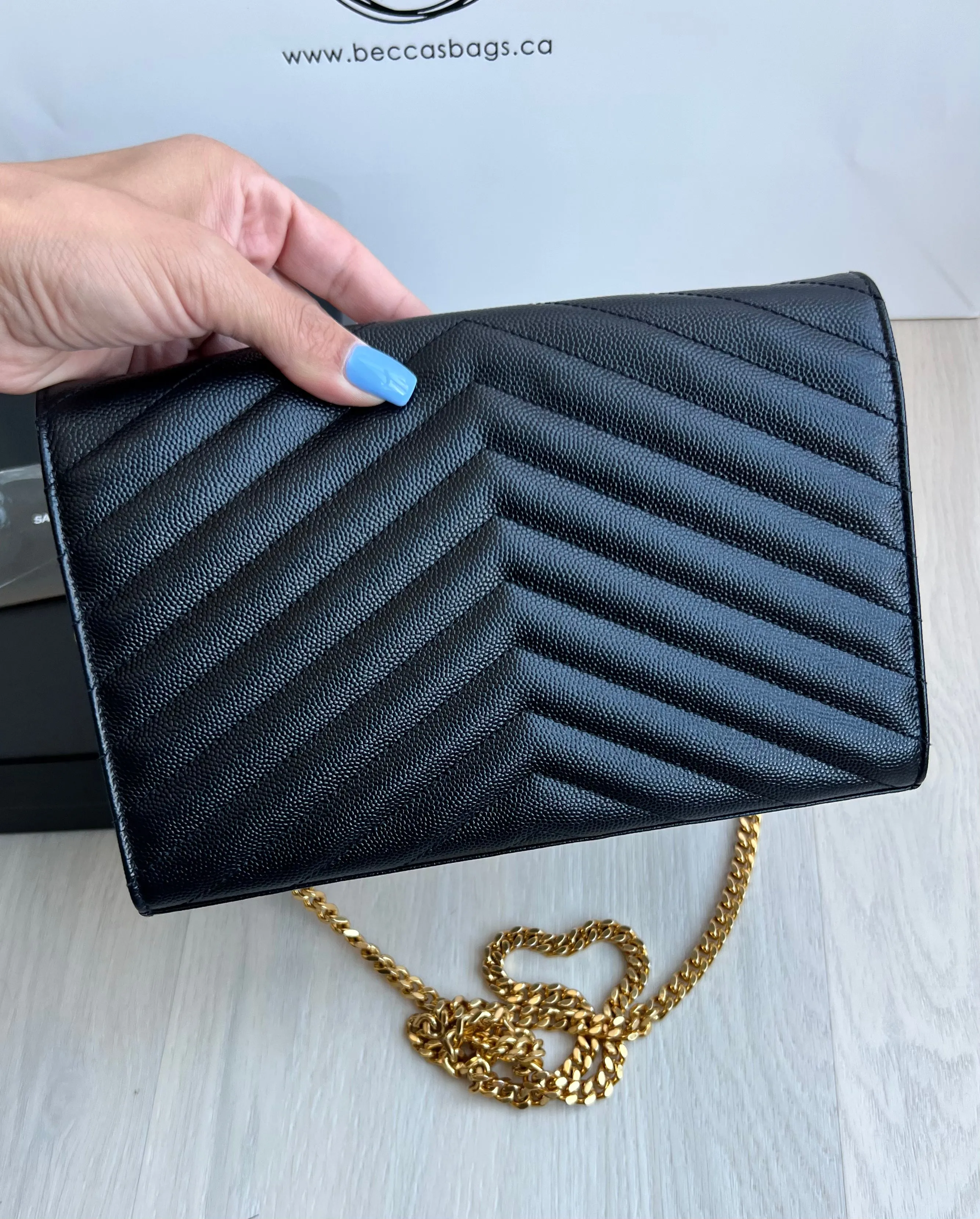 Saint Laurent Large Wallet On Chain