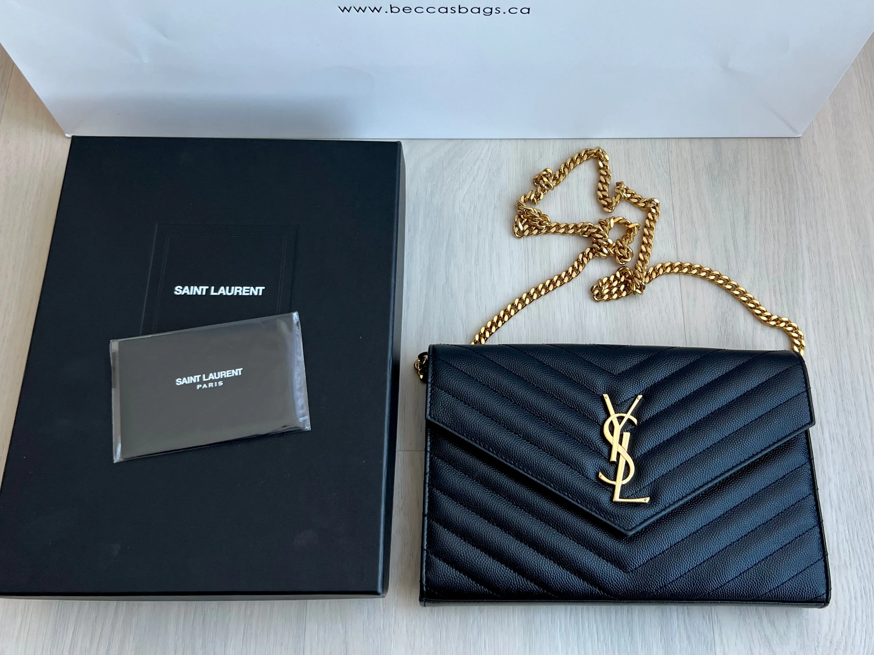 Saint Laurent Large Wallet On Chain