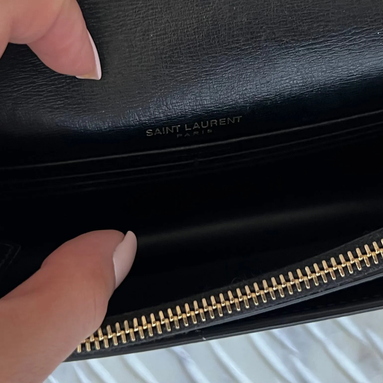 Saint Laurent Sunset Chain Wallet