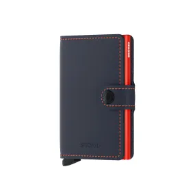 Secrid Mini Wallet Matte Night Blue & Orange