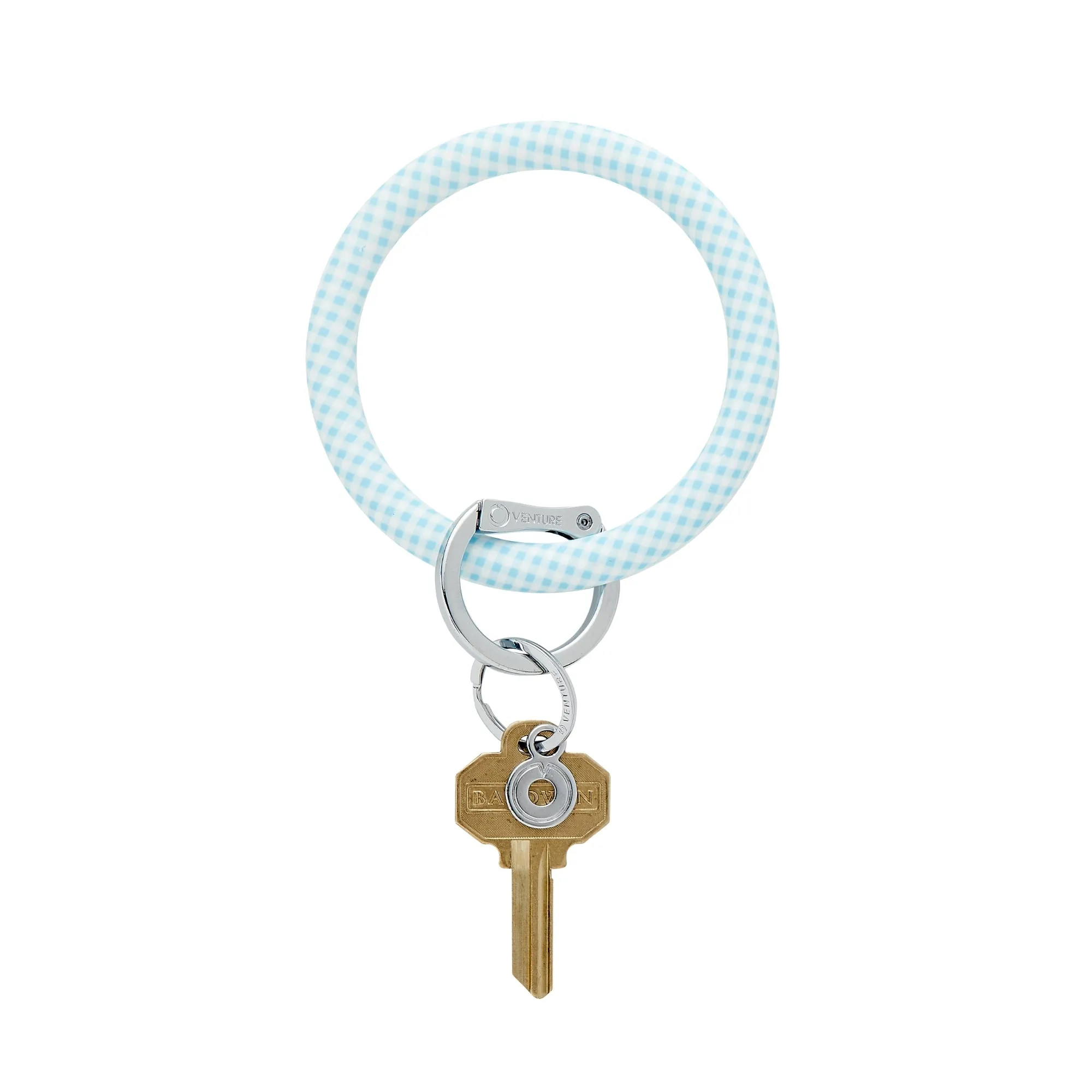 Silicone Big O Gingham Key Ring