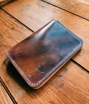 Single Barrel Collection Crenshaw Scorecard Holder in Horween Shell Cordovan Marbled #8