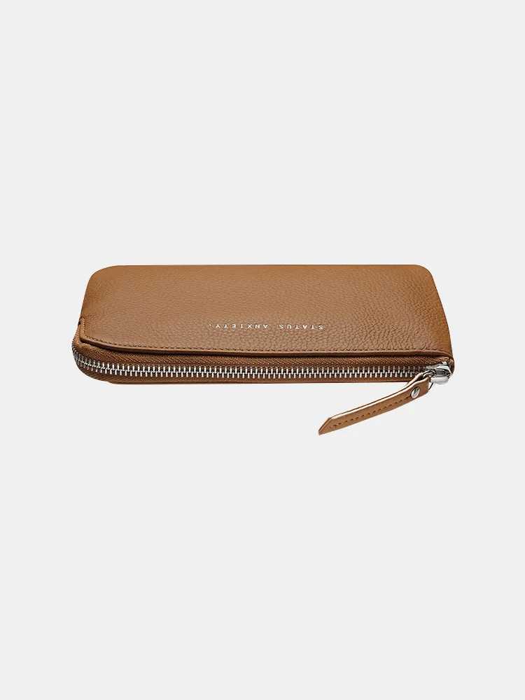 Status Anxiety Smoke And Mirrors Wallet - Tan