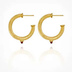 Vulcan Hoop Earrings - Gold