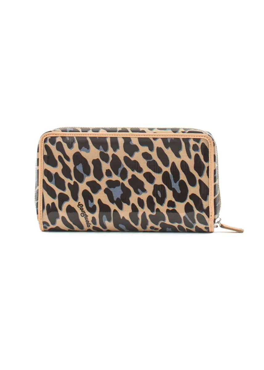 Wristlet Wallet, Blue Jag by Consuela