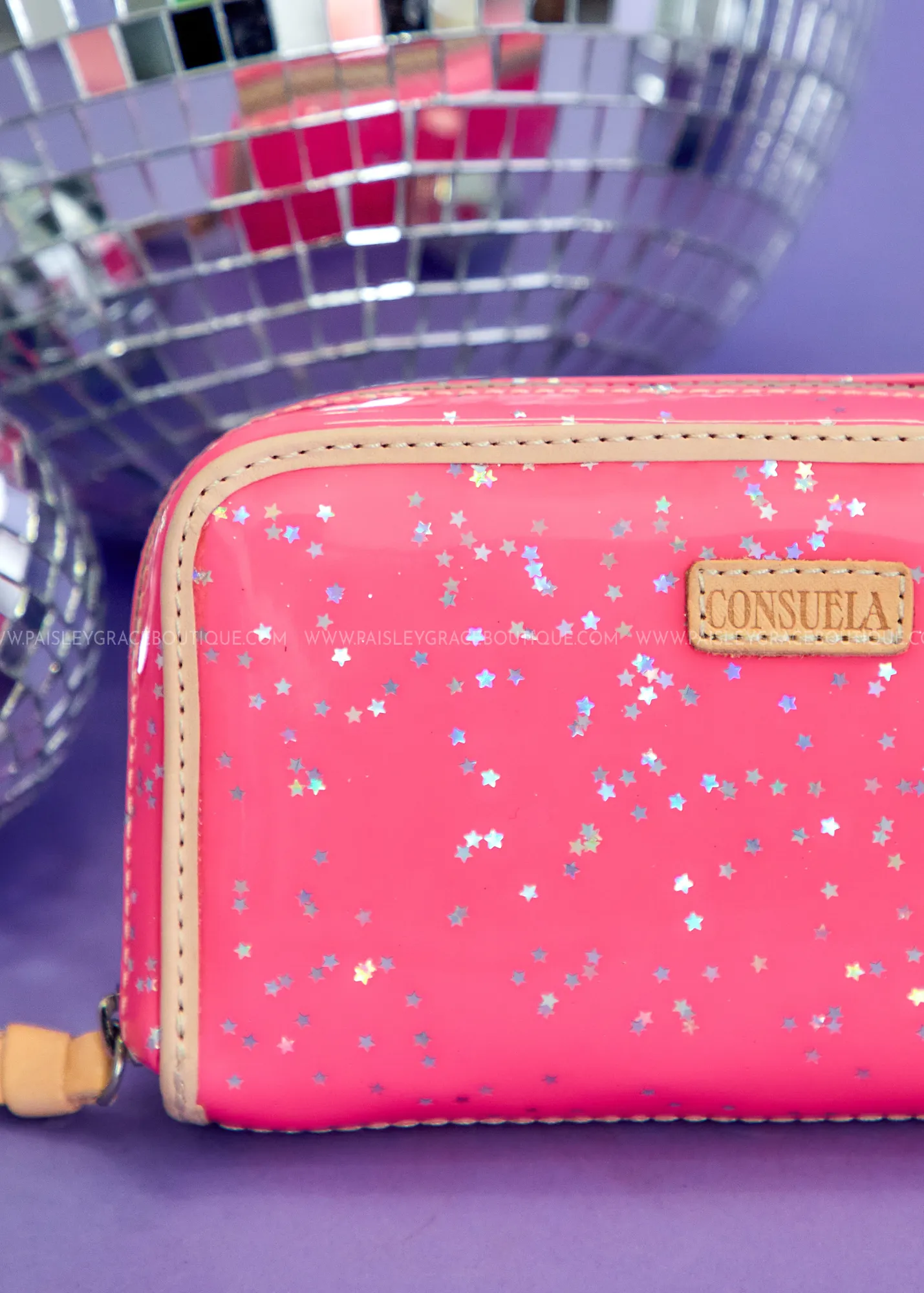 Wristlet Wallet, Shine by Consuela