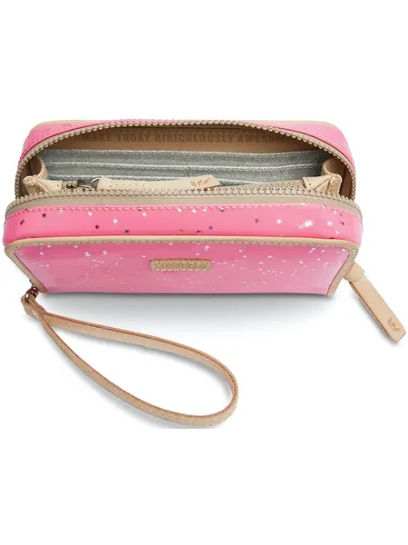 Wristlet Wallet, Shine by Consuela